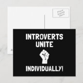 Introverts verenigen briefkaart (Voorkant / Achterkant)