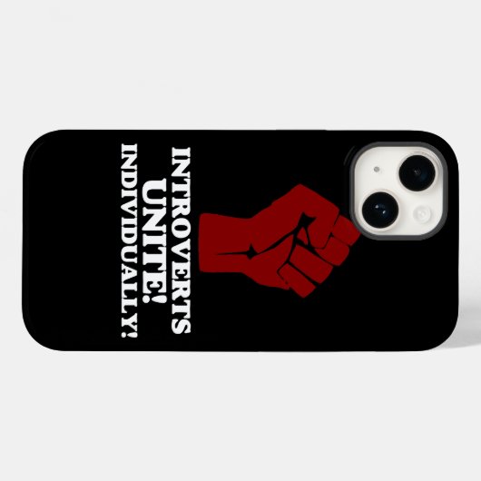 Introverts verenigen Case-Mate iPhone case (Achterkant (horizontaal))