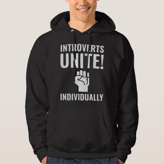 Introverts verenigen hoodie (Voorkant)