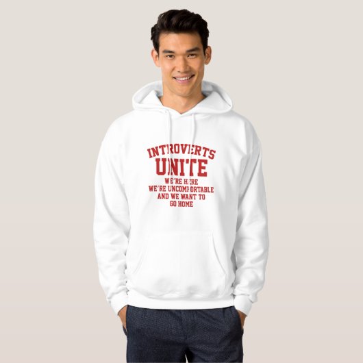 Introverts verenigen hoodie (Voorkant volledig)