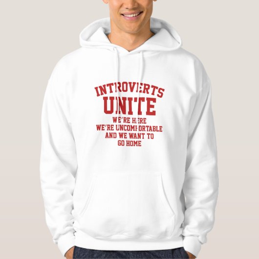 Introverts verenigen hoodie (Voorkant)