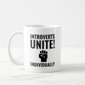 Introverts verenigen individueel koffiemok (Links)