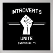 Introverts verenigen (individueel) poster (Voorkant)