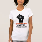 Introverts verenigen. Individueel! T-shirt (Voorkant)