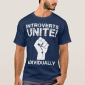 Introverts verenigen... Individueel T-shirt (Voorkant)