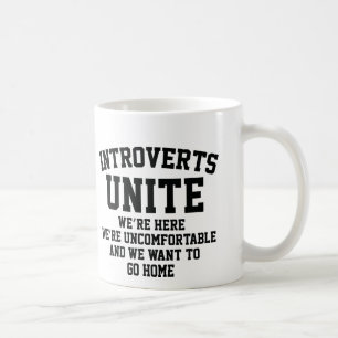 Introverts verenigen koffiemok