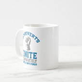 Introverts verenigen koffiemok (Voorkant links)