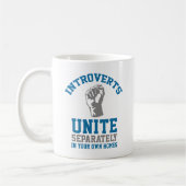 Introverts verenigen koffiemok (Links)