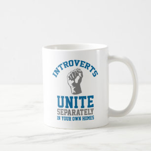Introverts verenigen koffiemok