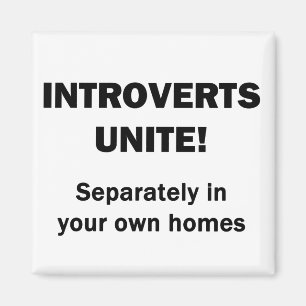 Introverts verenigen. magneet