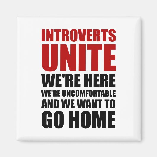 Introverts verenigen magneet (Voorkant)