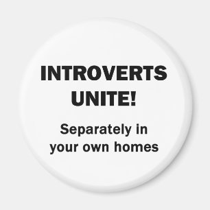 Introverts verenigen. magneet