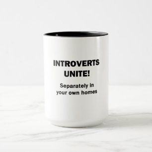 Introverts verenigen. mok