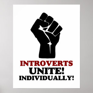 Introverts verenigen poster