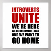Introverts verenigen poster (Voorkant)