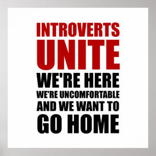 Introverts verenigen poster