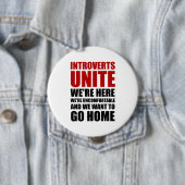 Introverts verenigen ronde button 4,0 cm (In situ)