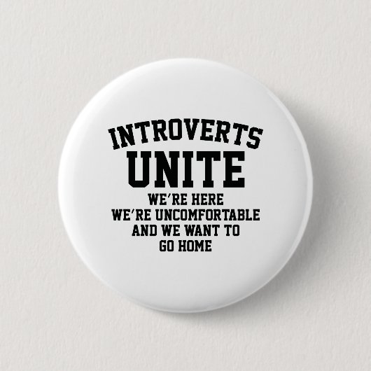 Introverts verenigen ronde button 5,7 cm (Voorkant)