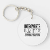 Introverts verenigen: Soms Sleutelhanger (Voorkant)