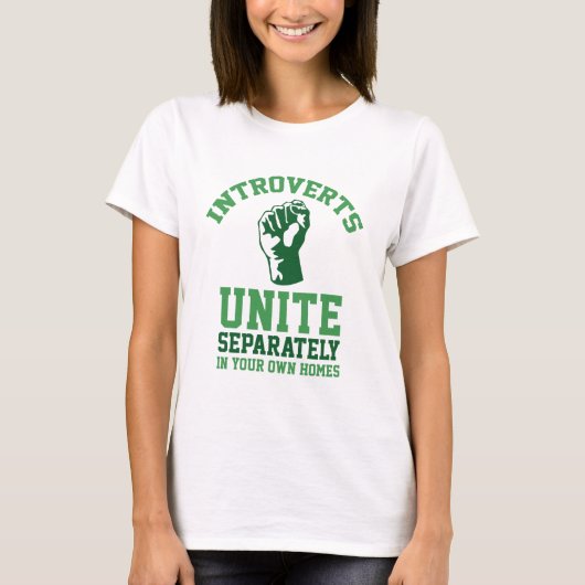 Introverts verenigen t-shirt (Voorkant)