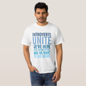 Introverts verenigen t-shirt (Voorkant volledig)
