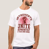 Introverts verenigen t-shirt (Voorkant)