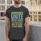 Introverts verenigen t-shirt