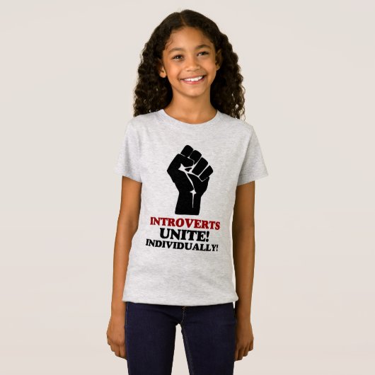 Introverts verenigen t-shirt (Voorkant volledig)