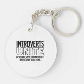 Introverts verenigen: We willen naar huis Sleutelhanger (Achterkant)