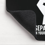 Introverts verenigen zich apart in uw eigen woning muismat (Hoek)