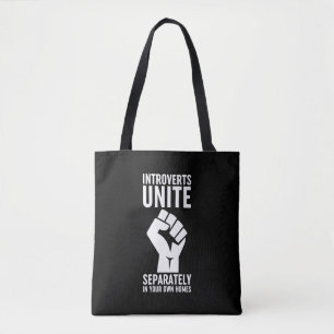Introverts verenigen zich apart in uw eigen woning tote bag