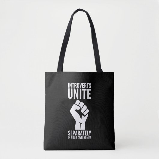 Introverts verenigen zich apart in uw eigen woning tote bag (Voorkant)