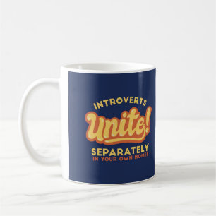 Introverts verenigt Funny Introvert Citaat Koffiemok
