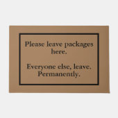 Introvert's Verlof hier Deurmat (Voorkant)