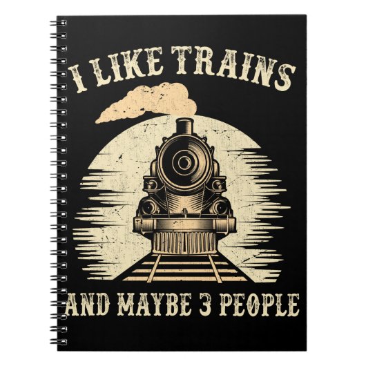 Introververtet Lover Locomotive Trainspotter Ra Notitieboek (Voorkant)