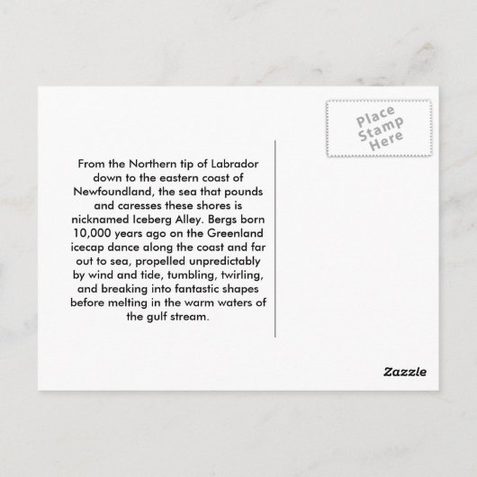 Intruder, bevroren briefkaart (Achterkant)