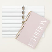 "Intuïtie" journaal in roze Notitieboek (Binnen)