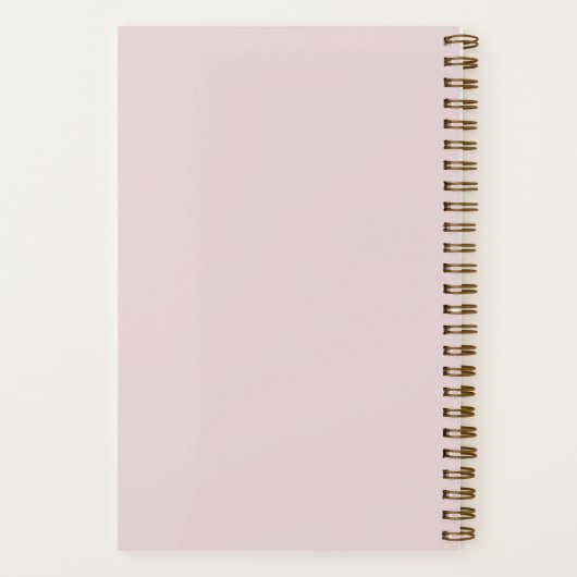 "Intuïtie" journaal in roze Notitieboek (Achterkant)