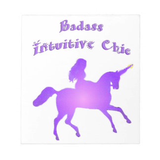 Intuïtief badass-beeld met Unicorn Notitieblok