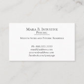 *~* Intuïtief Psychisch Middelgrote Waterverf Paar Visitekaartje (Achterkant)