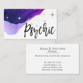 *~* Intuïtief Psychisch Middelgrote Waterverf Paar Visitekaartje (Voorkant / Achterkant)