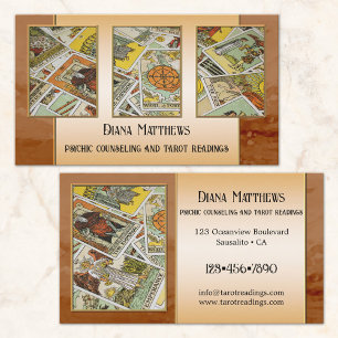 Intuïtieve helderziende Tarot Lezer Foto Visitekaartje