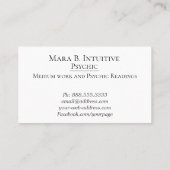 ** Intuïtieve Psychische Lezer Medium Abstract Visitekaartje (Achterkant)