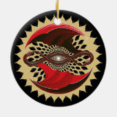 Intwind Dragons Keramisch Ornament (Achterkant)