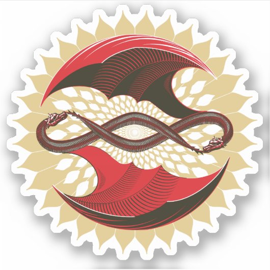 Intwind Dragons Sticker (Voorkant)