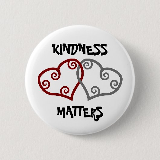 Intwind harten Kindness Materie Ronde Button 5,7 Cm (Voorkant)