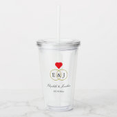 Intwind Rings Wedding Acryl Drinkbeker (Voorkant)