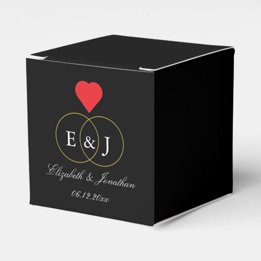 Intwind Rings Wedding Bedankdoosjes (Voorkant Zijde)