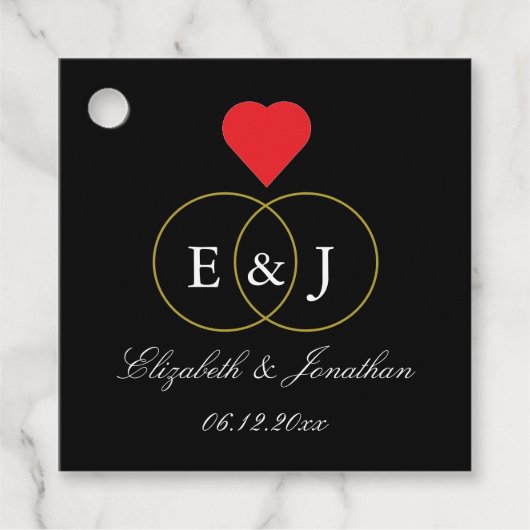 Intwind Rings Wedding Bedankjes Labels (Voorkant)