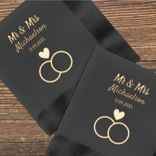 Intwind Rings Wedding Folie Servetten